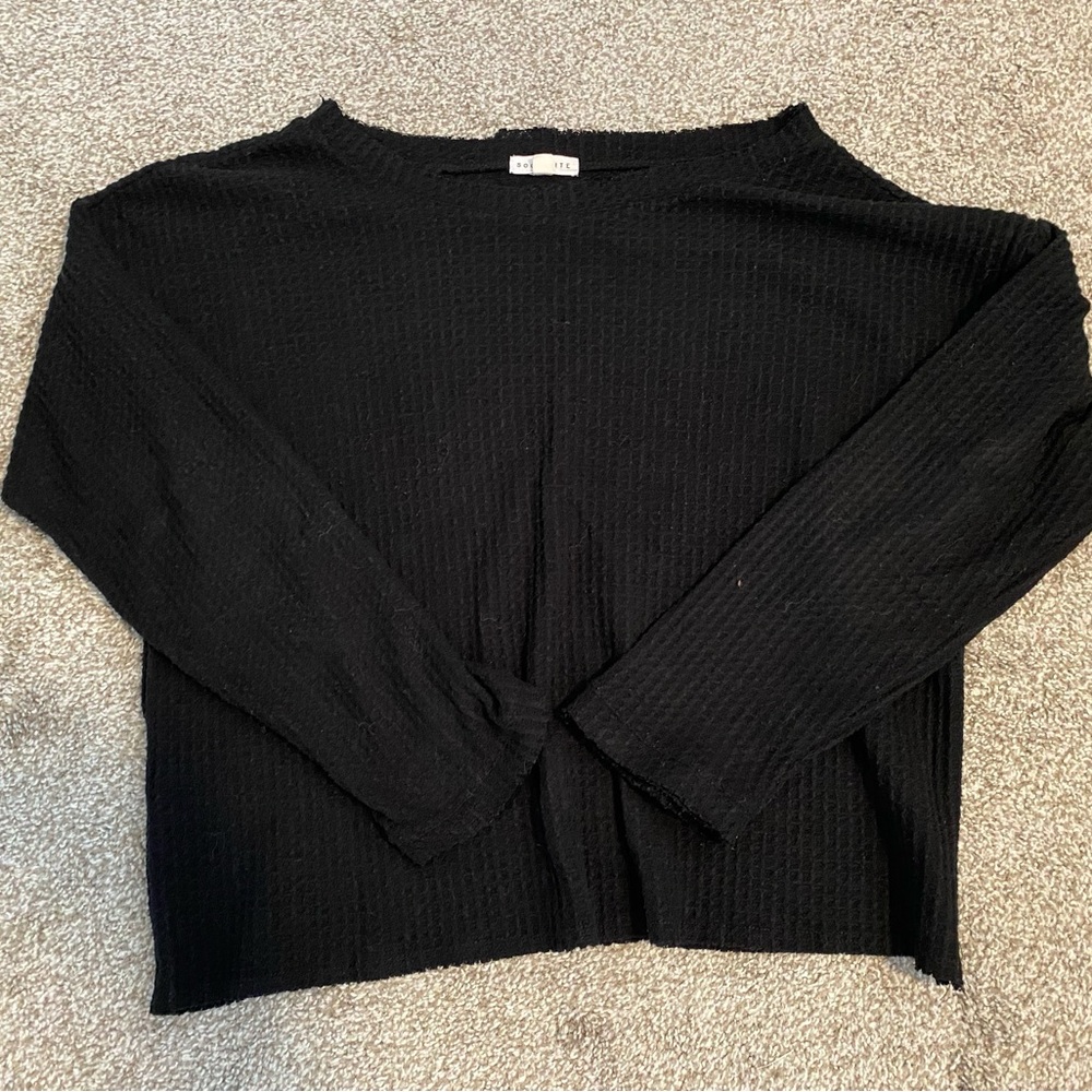 Socialite Black Lightweight Sweater